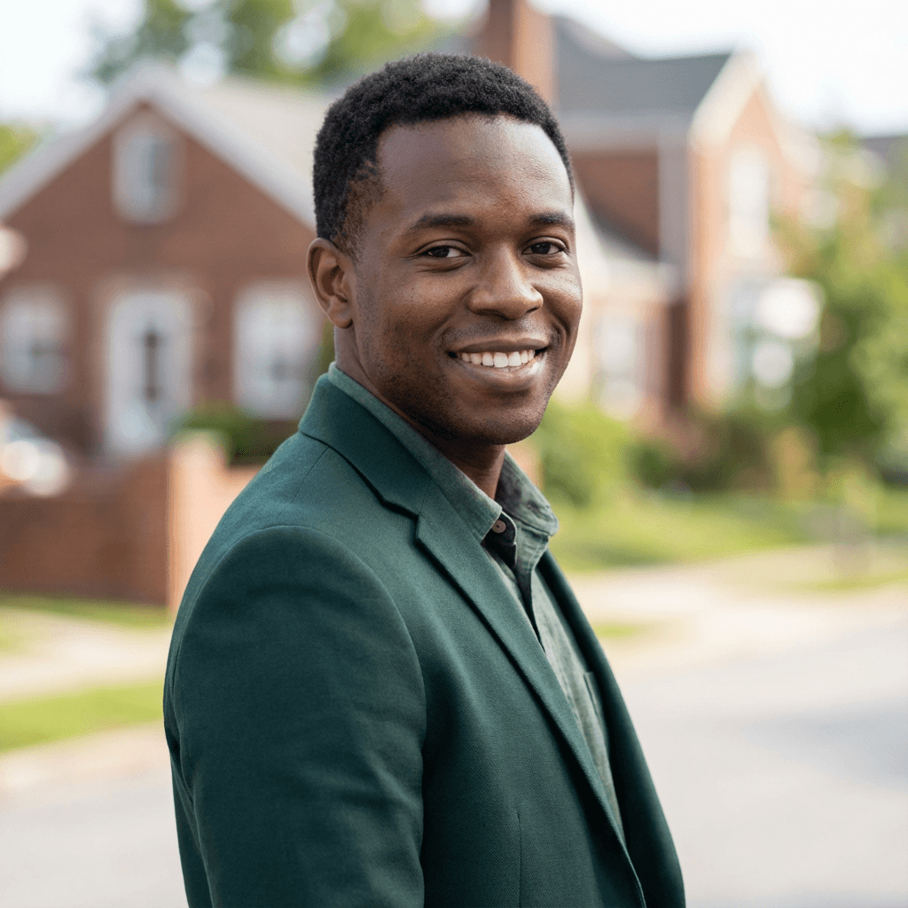 Portrait of Marcus Reid in professional attire